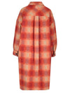 23FW Women's Pontage Check Wool Coat Orange MA0018FA A3D27E 11OR STK - ISABEL MARANT ETOILE - BALAAN 2