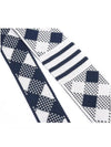 Gingham Check Silk Jacquard Tie White - THOM BROWNE - BALAAN.