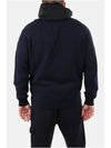 Cotton Mixed Knit Hooded Jacket Navy - CP COMPANY - BALAAN 4