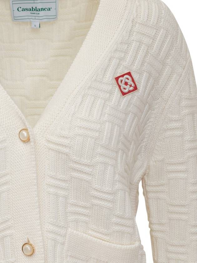 Casablanca Column Cardigan - CASABLANCA - BALAAN 4