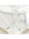 Logo Contrast Mini Shorts Shorts White Oatmeal 124JSH037JS0070 B086 - COURREGES - BALAAN 6