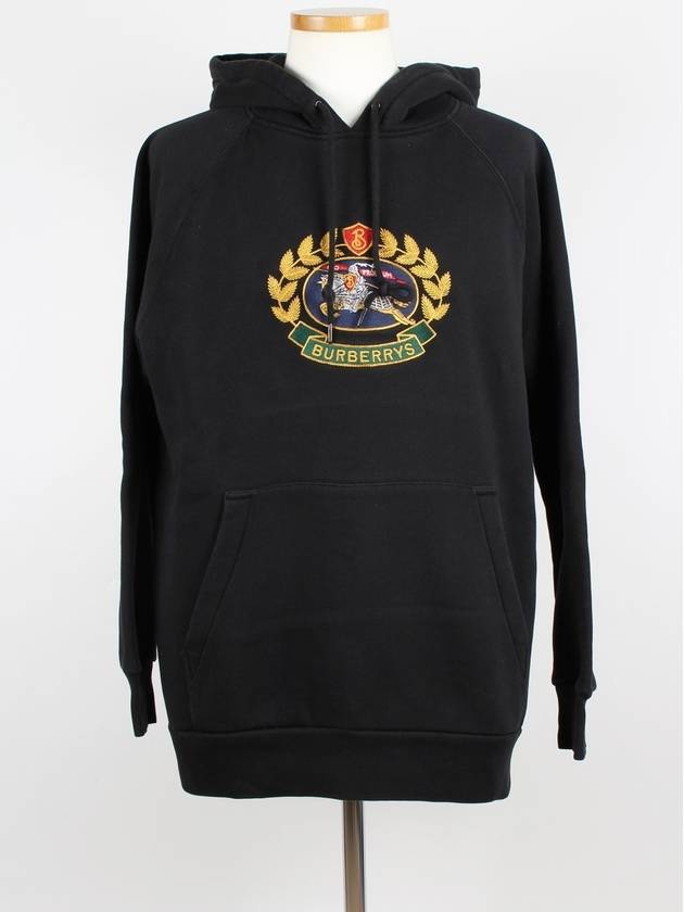 embroidered hoodie M - BURBERRY - BALAAN 1