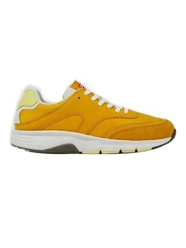 Drift Textile Leather Low Top Sneakers Yellow - CAMPER - BALAAN 1