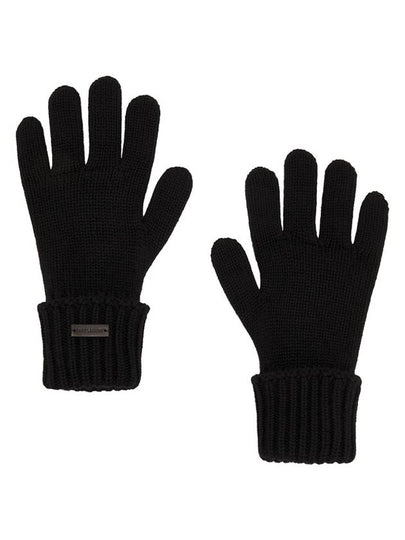 Cashmere Gloves Black - SAINT LAURENT - BALAAN 2