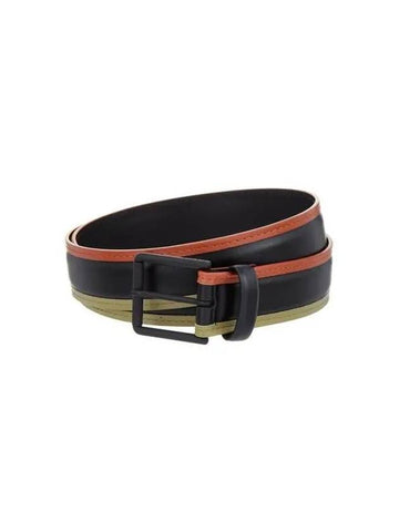 Color trimmed leather belt black 271589 - PAUL SMITH - BALAAN 1