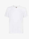 Men's Center Back Striped Short Sleeve T-Shirt White - THOM BROWNE - BALAAN 2