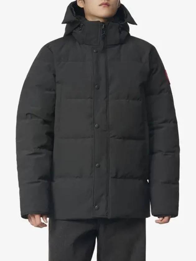 Wyndham Logo Patch Padding Black - CANADA GOOSE - BALAAN 2