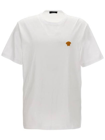 Medusa Embroidery Cotton Short Sleeve T-shirt White - VERSACE - BALAAN 2