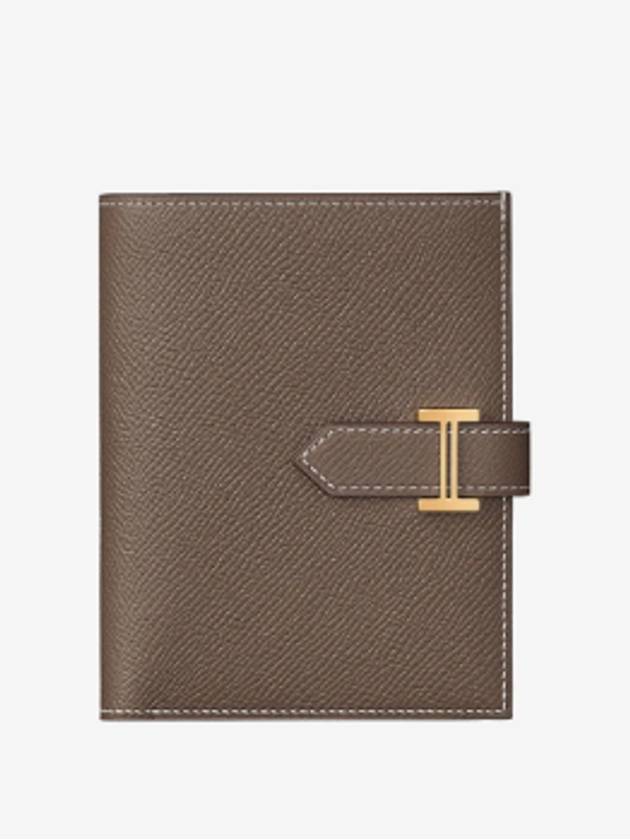 Bearn Compact Gold Hardware Half Wallet Etoupe - HERMES - BALAAN 2