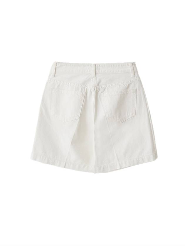 Maryse Denim Shorts White - LESEIZIEME - BALAAN 8