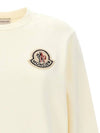 Logo Patch Sweatshirt White - MONCLER - BALAAN 5