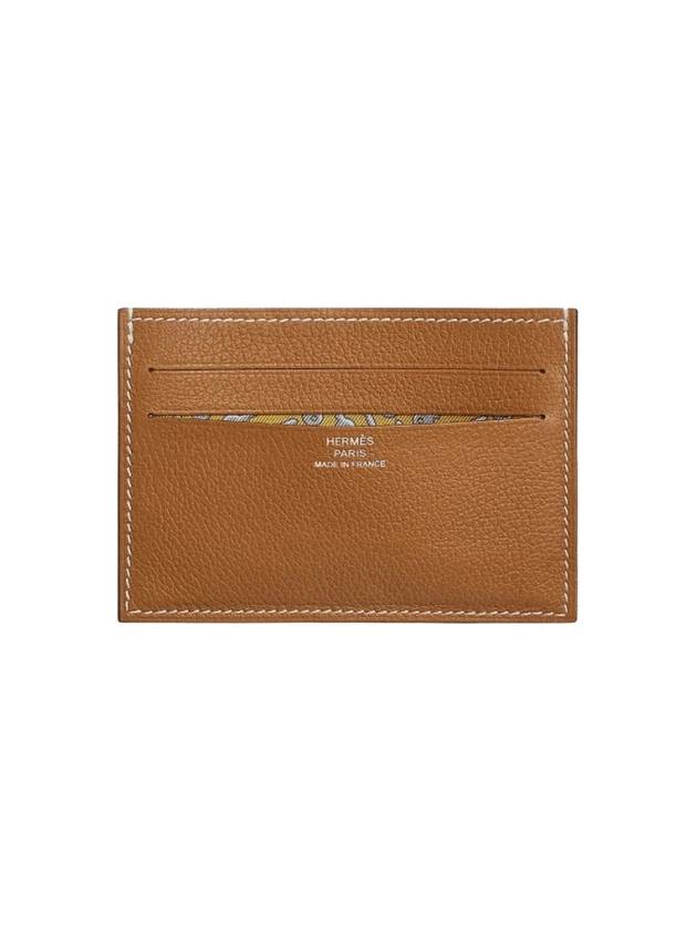 Citizen Twill Silk Card Wallet Gold Sun - HERMES - BALAAN 1