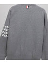 Diagonal Silk Stripe Crew Neck Knit Top Grey - THOM BROWNE - BALAAN 3