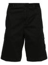 Compass Badge Cargo Shorts Black - STONE ISLAND - BALAAN 3