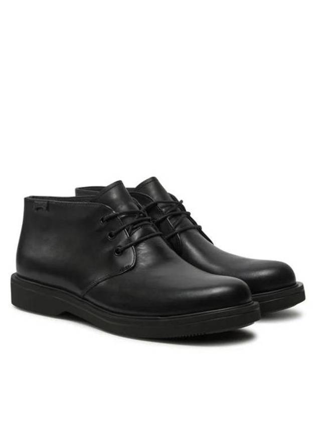 Norman Lace-Up Leather Ankle Boots Black - CAMPER - BALAAN 2