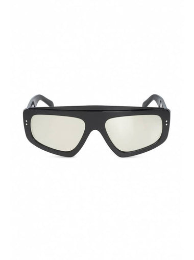 Eyewear Frame Mirror Logo Acetate Sunglasses Black - CELINE - BALAAN 1