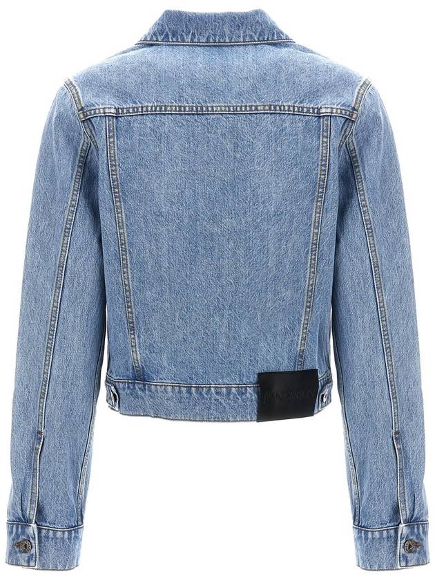 Padlock Strap Trucker Denim Jacket Blue - JW ANDERSON - BALAAN 3