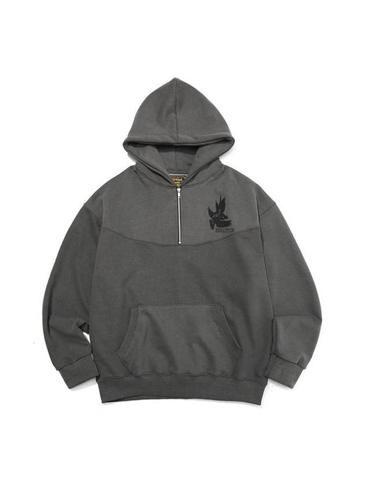 Symbol Zipper Hoodie Charcoal - OGARP - BALAAN 2