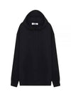 Maxi Logo Print Overfit Cotton Hoodie Black - MSGM - BALAAN 2