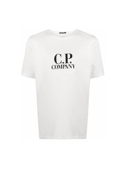 logo printing short sleeve t-shirt white - CP COMPANY - BALAAN.