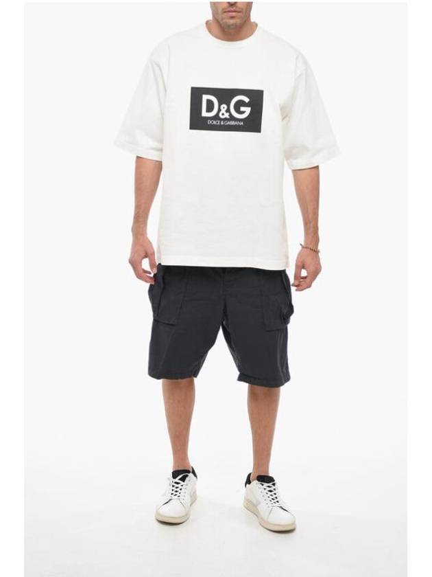 D&G Print Cotton Short Sleeve T-Shirt White - DOLCE&GABBANA - BALAAN 5