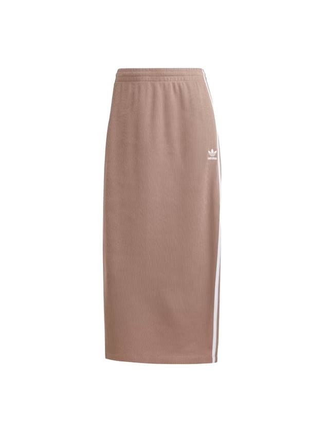 Logo Knit A-Line Skirt Trace Brown - ADIDAS - BALAAN 1