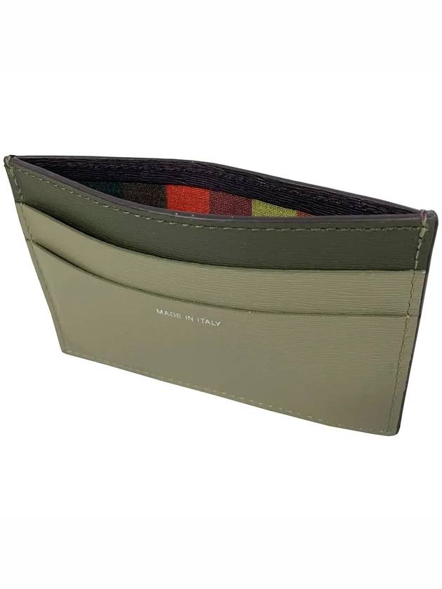 Logo Color Block Card Wallet Burgundy Green - PAUL SMITH - BALAAN 5