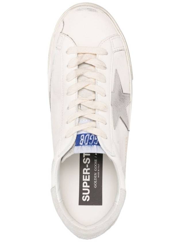 Super Star Suede Leather Low Top Sneaker White - GOLDEN GOOSE - BALAAN 4