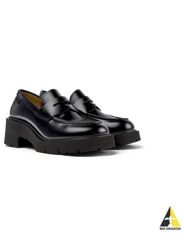 Milah Twins Leather Loafer Black - CAMPER - BALAAN 2