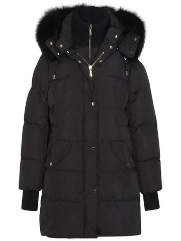 Moorer Black Wool Down Jacket - MOORER - BALAAN 1