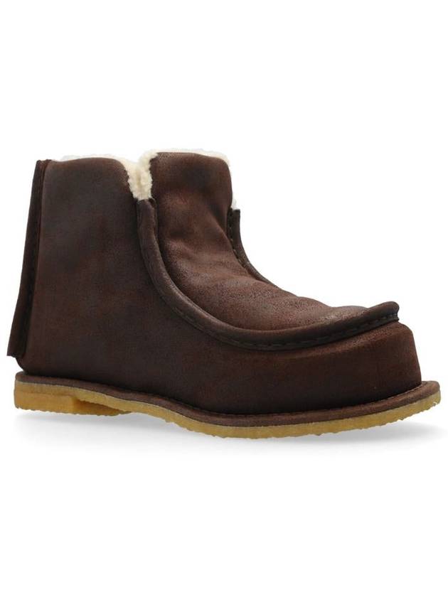 J.W. Anderson Shearling-Lined Suede Boots - JW ANDERSON - BALAAN 4