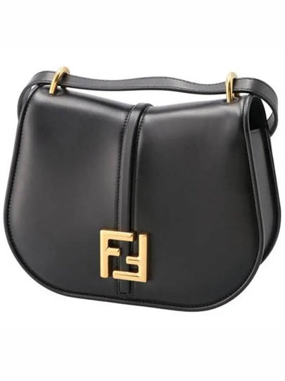 C'Mon Medium Leather Shoulder Bag Black - FENDI - BALAAN 2