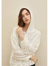 Linen Hooded Zip-Up Ivory - ARIFF - BALAAN 2