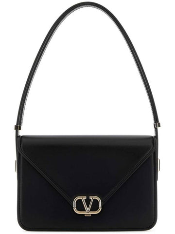 Leather Shoulder Bag Black - VALENTINO - BALAAN 1