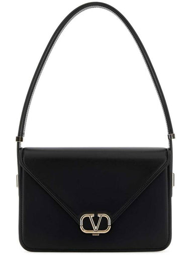 Leather Shoulder Bag Black - VALENTINO - BALAAN 1