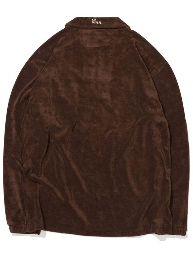 Terry overfit collar long sleeve t-shirt brown - IL TEMPO SELECT SHOP - BALAAN 4