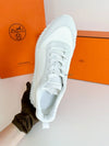 Bouncing Sneakers Mesh Suede Goatskin Blanc - HERMES - BALAAN 8