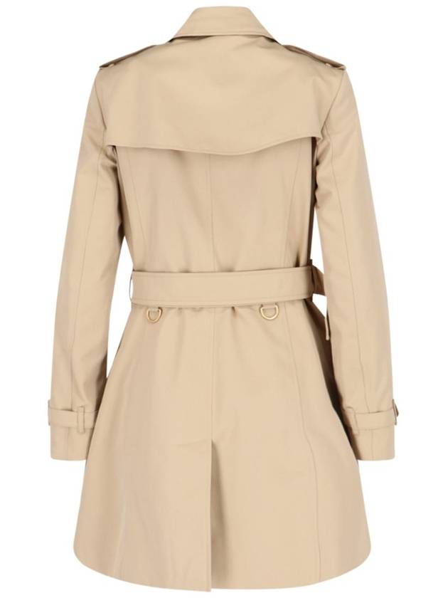 Short Chelsea Heritage Trench Coat Beige - BURBERRY - BALAAN 3