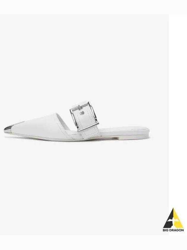 Punk Flat Mules White - ALEXANDER MCQUEEN - BALAAN 2