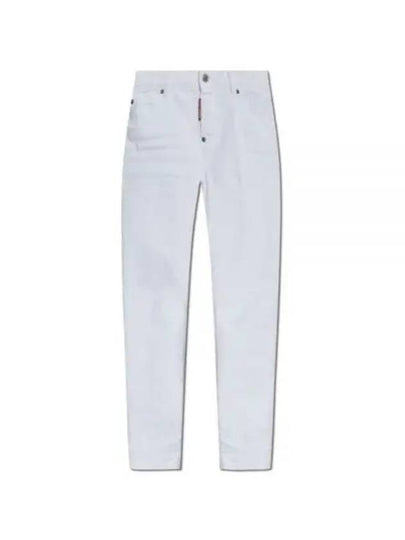 Bull Cool Girl Low Rise Denim Jeans White - DSQUARED2 - BALAAN 2