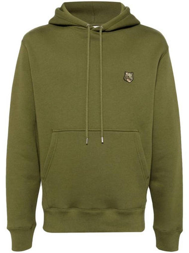 Bold Fox Head Patch Comfort Hoodie Green - MAISON KITSUNE - BALAAN 1