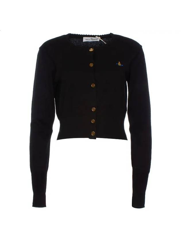 Bea Cropped Cardigan Black - VIVIENNE WESTWOOD - BALAAN 6