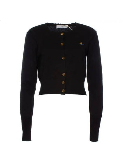 Bea Cropped Cardigan Black - VIVIENNE WESTWOOD - BALAAN 2