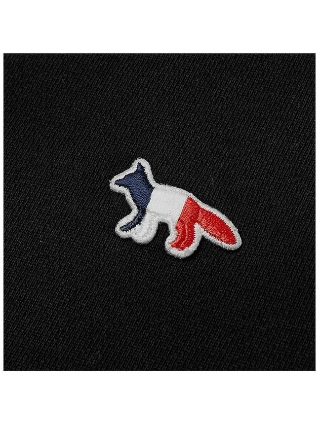 Tricolor Fox Patch Sweatshirt Black - MAISON KITSUNE - BALAAN 3