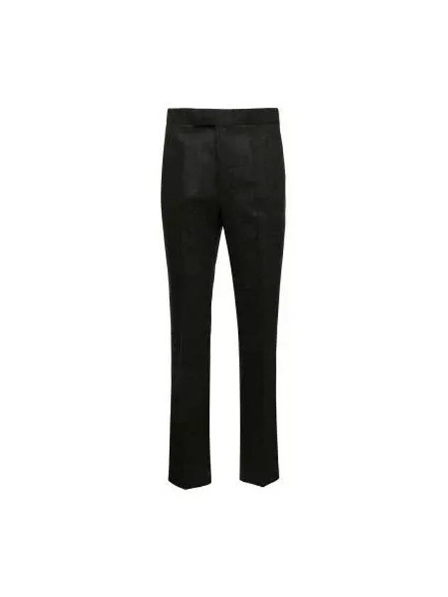 Shetland Classic Backstrap Straight Pants Black - THOM BROWNE - BALAAN 2