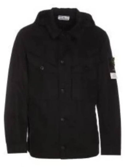 Bio Raso Light Cover Hooded Jacket Black - STONE ISLAND - BALAAN 2