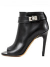 Shark Lock Open Toe Booties Black - GIVENCHY - BALAAN 2