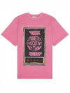 Slogan Print Short Sleeve T-Shirt Pink - MARNI - BALAAN 2