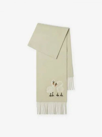 Swan embroidery scarf 8094080 - BURBERRY - BALAAN 2