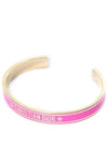 Cord Bangle Bracelet Gold Pink - DIOR - BALAAN 3